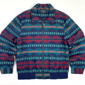 Pendleton Southwestern Wool Bomber Jacket Oversized Women’s S/M